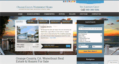 Desktop Screenshot of orangecountywaterfronthomes.com