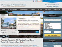 Tablet Screenshot of orangecountywaterfronthomes.com